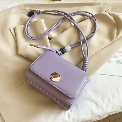 Γυναικεία τσάντα με μεταλλικό κούμπωμα και μακριά λαβή από οικολογικό δέρμα - διάφορα χρώματα