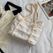 Sieviešu tekstila soma ar diviem rokturiem