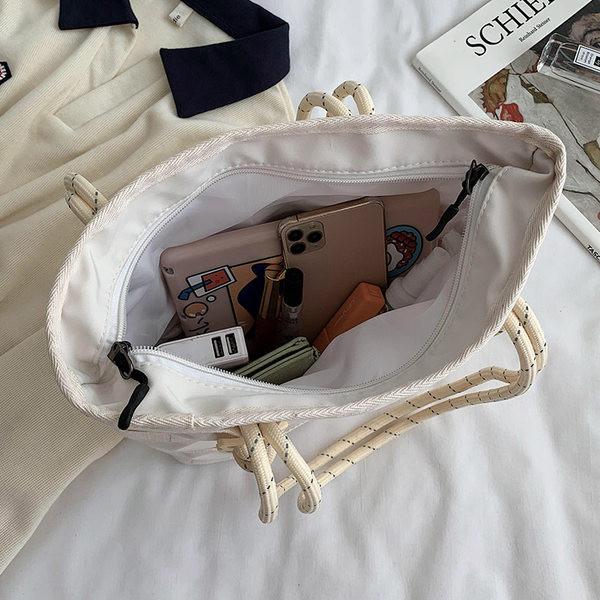 Sieviešu tekstila soma ar diviem rokturiem