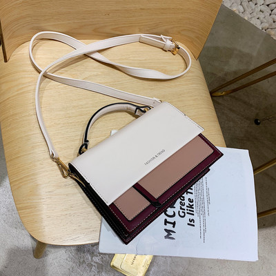 Γυναικεία μοντέρνα έκο δερμάτινη τσάντα με μακρές και κοντές λαβές