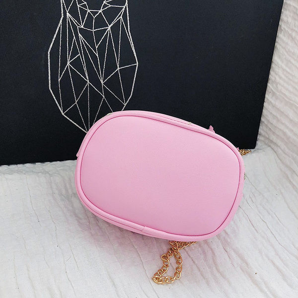 Geanta de dama cu lant metalic si model floral