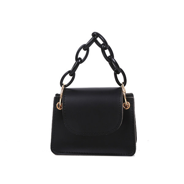 Γυναικεία έκο δερμάτινη τσάντα σε τέσσερα χρώματα και μεταλλική αλυσίδα