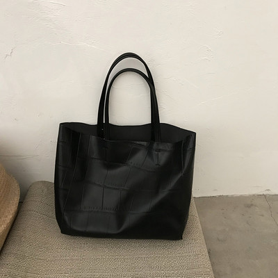 Ikdienas sieviešu mākslīgās ādas plecu soma