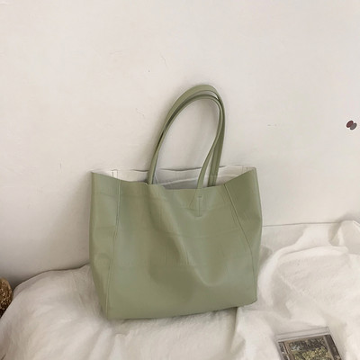 Ikdienas sieviešu mākslīgās ādas plecu soma