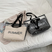 Καλοκαίρι γυναικεία τσάντα ώμου με επιγραφή