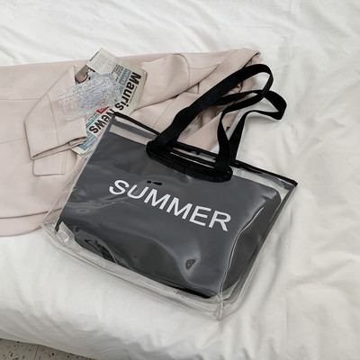 Καλοκαίρι γυναικεία τσάντα ώμου με επιγραφή