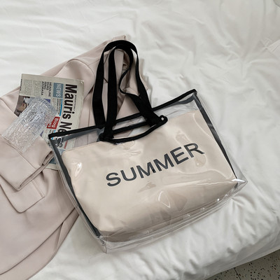 Καλοκαίρι γυναικεία τσάντα ώμου με επιγραφή