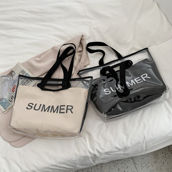 Καλοκαίρι γυναικεία τσάντα ώμου με επιγραφή