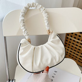 Moteriška odinė rankinė su trumpa rankena ant peties