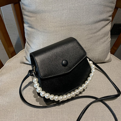 Jauna modeļa ādas rokassomiņa ar pērlēm