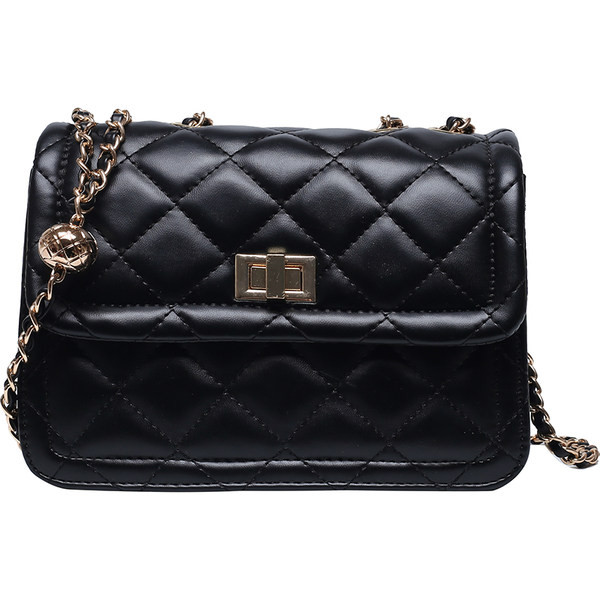 Geanta de dama patrata cu inchidere metalica