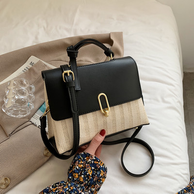 Ikdienas sieviešu soma no eko ādas ar metāla sprādzi