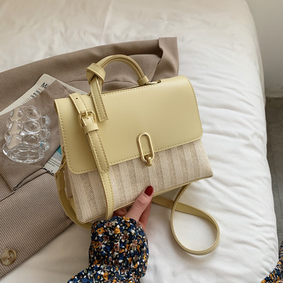 Ikdienas sieviešu soma no eko ādas ar metāla sprādzi