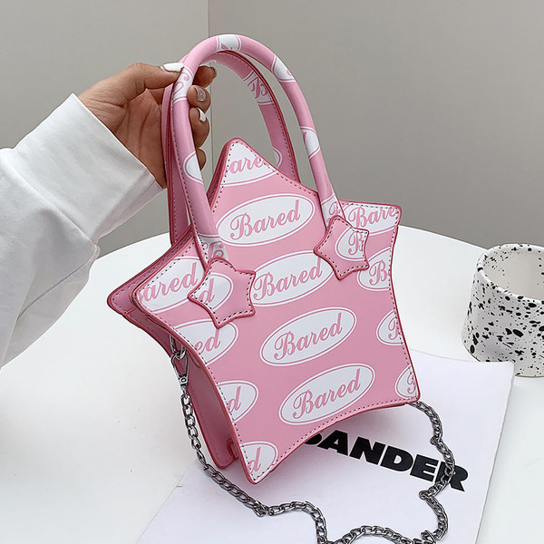 Σύγχρονη μικρή τσάντα σε σχήμα αστεριού και δύο λαβές