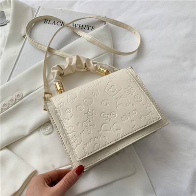 Έκο δερμάτινη γυναικεία τσάντα με μακριά και κοντή λαβή