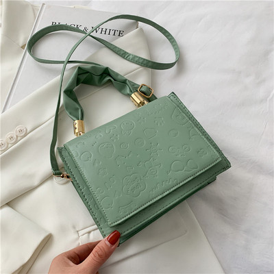 Έκο δερμάτινη γυναικεία τσάντα με μακριά και κοντή λαβή