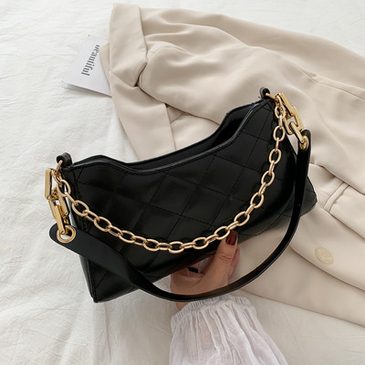 Γυναικεία έκο δερμάτινη τσάντα με αλυσίδα σε τέσσερα χρώματα