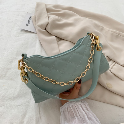 Γυναικεία έκο δερμάτινη τσάντα με αλυσίδα σε τέσσερα χρώματα