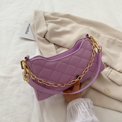 Γυναικεία έκο δερμάτινη τσάντα με αλυσίδα σε τέσσερα χρώματα