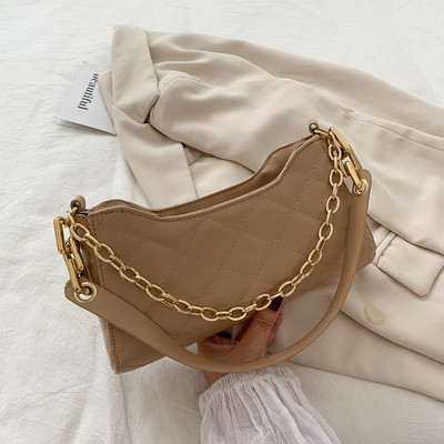 Γυναικεία έκο δερμάτινη τσάντα με αλυσίδα σε τέσσερα χρώματα