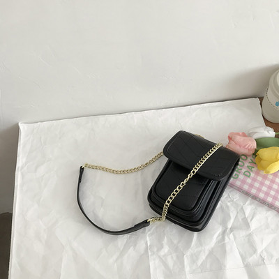 Σύγχρονη γυναικεία τσάντα από οικολογικό δέρμα με δύο χωρίσματα