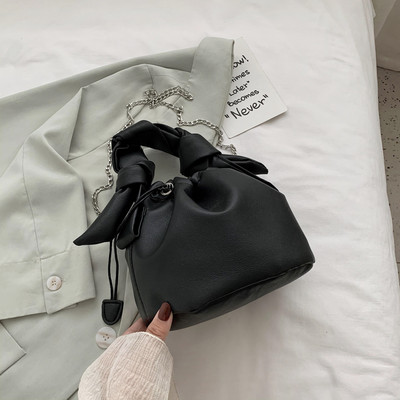 Γυναικεία έκο δερμάτινη τσάντα με κορδόνια σε τέσσερα χρώματα