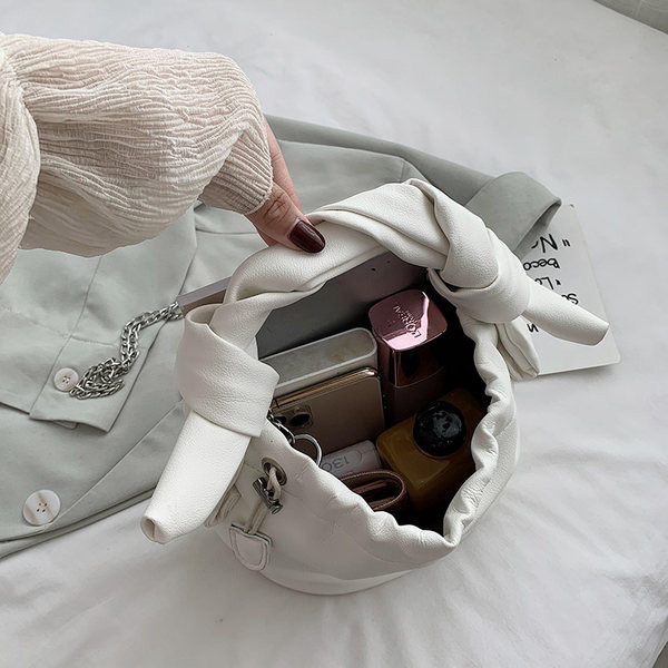 Γυναικεία έκο δερμάτινη τσάντα με κορδόνια σε τέσσερα χρώματα