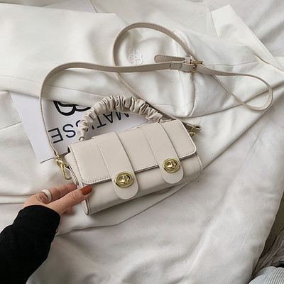 Μικρή έκο δερμάτινη τσάντα νέο μοντέλο με διπλή στερέωση