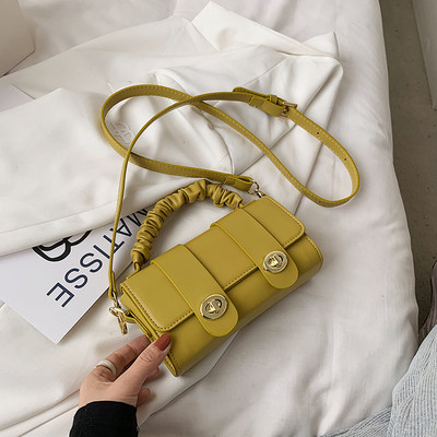 Μικρή έκο δερμάτινη τσάντα νέο μοντέλο με διπλή στερέωση