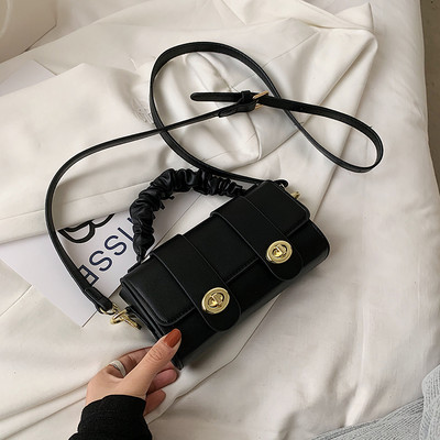 Μικρή έκο δερμάτινη τσάντα νέο μοντέλο με διπλή στερέωση