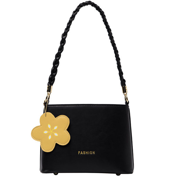 Γυναικεία τσάντα με επιγραφή και μακριά λαβή