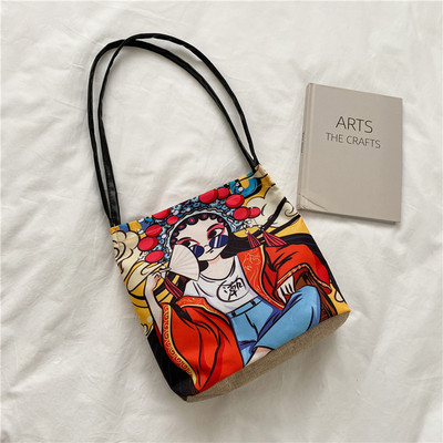 Γυναικεία τσάντα με χρωματιστό απλικέ 