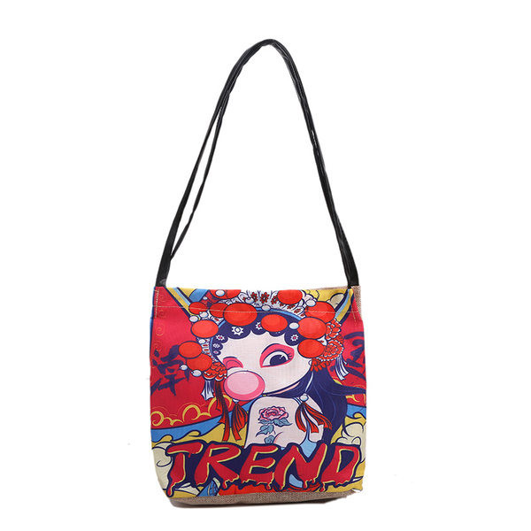 Γυναικεία τσάντα με χρωματιστό απλικέ 