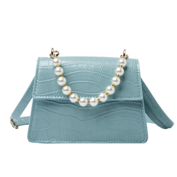 Sieviešu maza kvadrātveida soma ar pērlēm