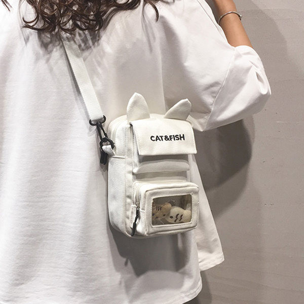 Γυναικεία τσάντα casual με στοιχεία 3D και μακριά λαβή