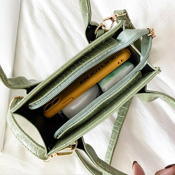Нов модел дамска модерна чанта с дълга и къса дръжка в различни цветове