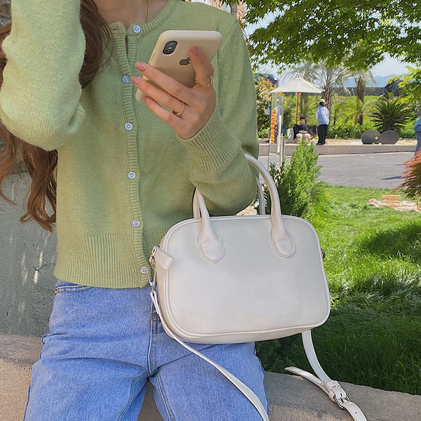 Geanta de primavara-vara din piele ecologica cu fermoar