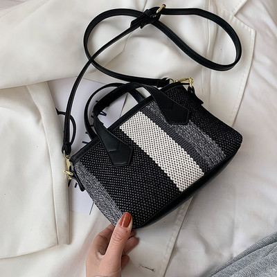 Geanta mica textila model nou cu doua manere