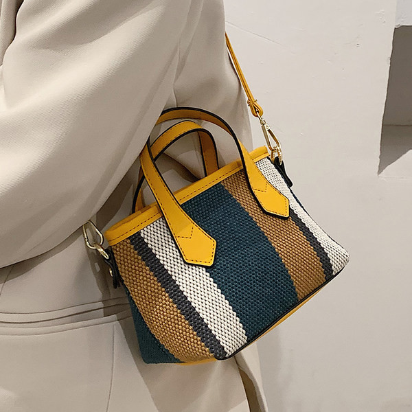 Geanta mica textila model nou cu doua manere