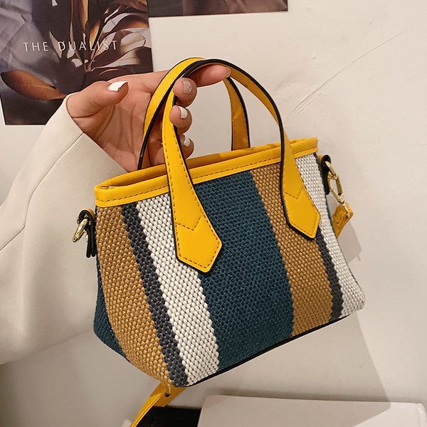 Geanta mica textila model nou cu doua manere