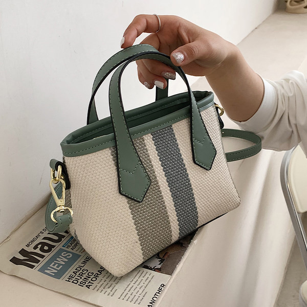 Geanta mica textila model nou cu doua manere