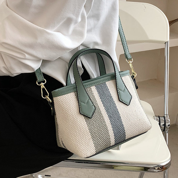 Geanta mica textila model nou cu doua manere