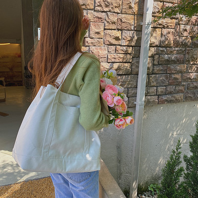 Έκο δερμάτινη τσάντα ώμου μονόχρωμη γυναικεία