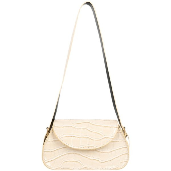 Moderna sieviešu ādas soma ar garu regulējamu rokturi