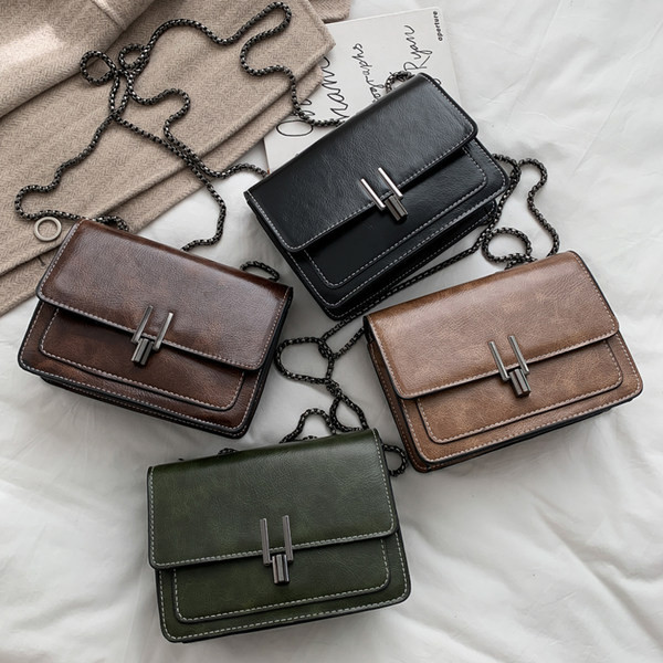 ΄Εκο δερμάτινη τσάντα νέο μοντέλο με μακριά αλυσίδα