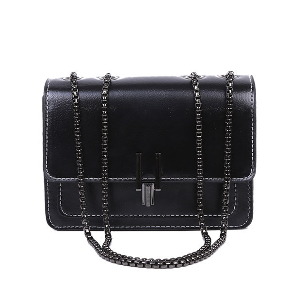 ΄Εκο δερμάτινη τσάντα νέο μοντέλο με μακριά αλυσίδα