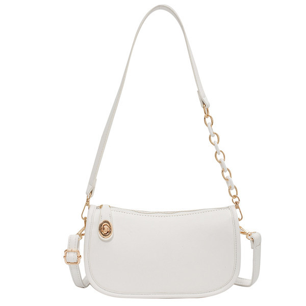 Απλή γυναικεία τσάντα από οικολογικό δέρμα με μακριά λαβή