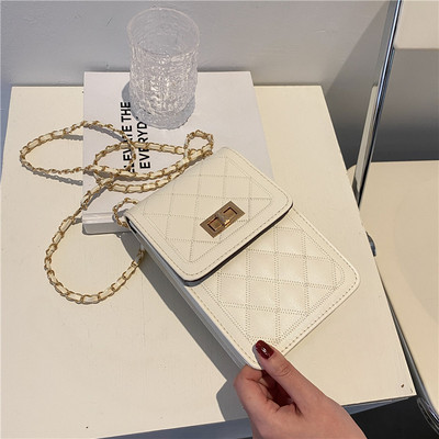 Casual γυναικεία έκο δερμάτινη τσάντα με μεταλλικό κούμπωμα και λαβή