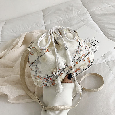 Άνοιξη γυναικεία τσάντα με χρωματιστό μοτίβο