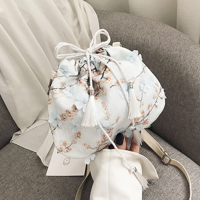 Άνοιξη γυναικεία τσάντα με χρωματιστό μοτίβο